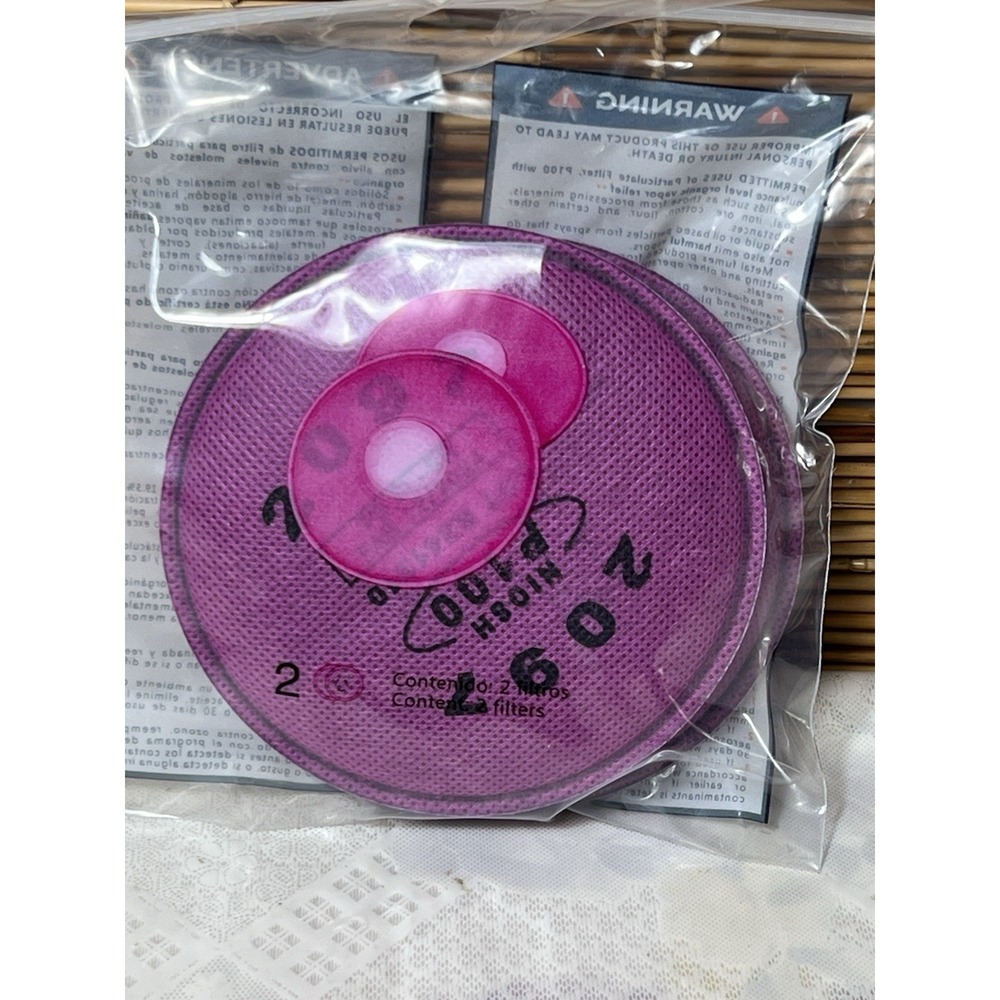 2097 P100 Particulate Filter Nuisance Level Organic Vapor 50 Pc (25 Pack)